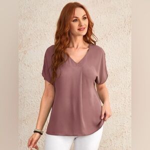 Pink Rose Blouse Size Small